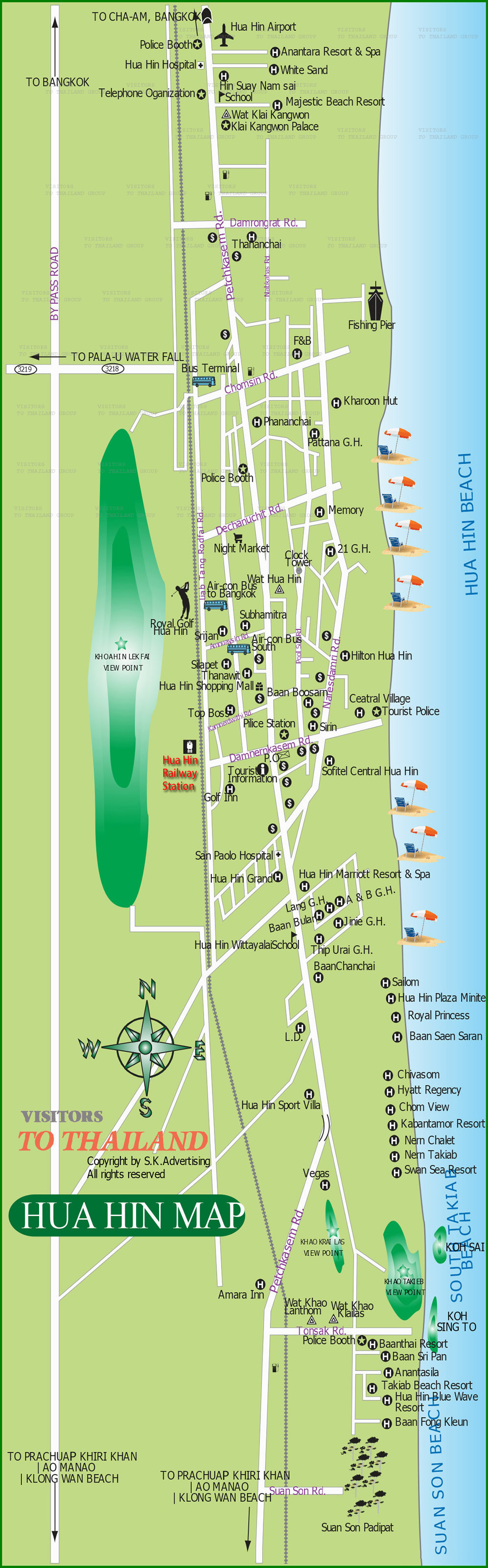Hua Hin City Map