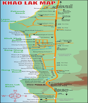 Khao Lak Map
