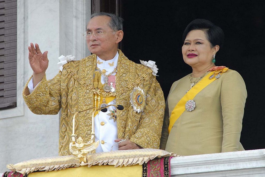 The Royal Highness Majesty the King Rama 9 and his Queen of the Kingdom of Thailand