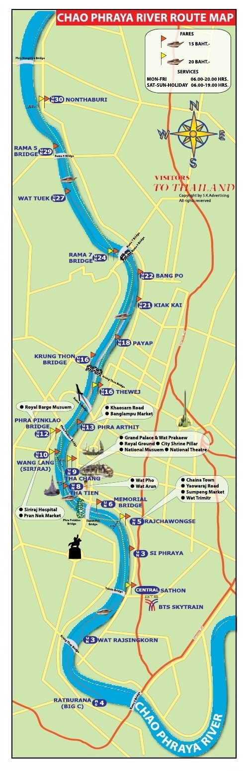 Chao Phraya River Map