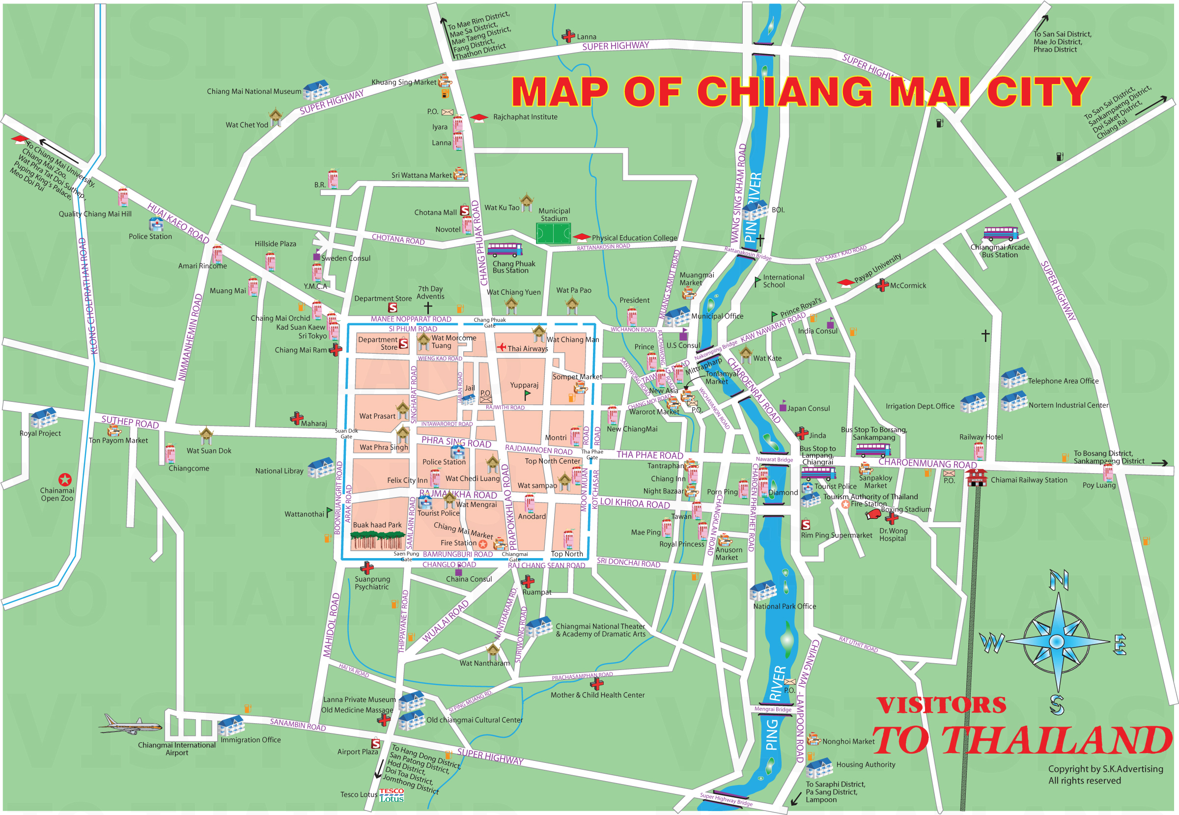 Chiang Mai City Map