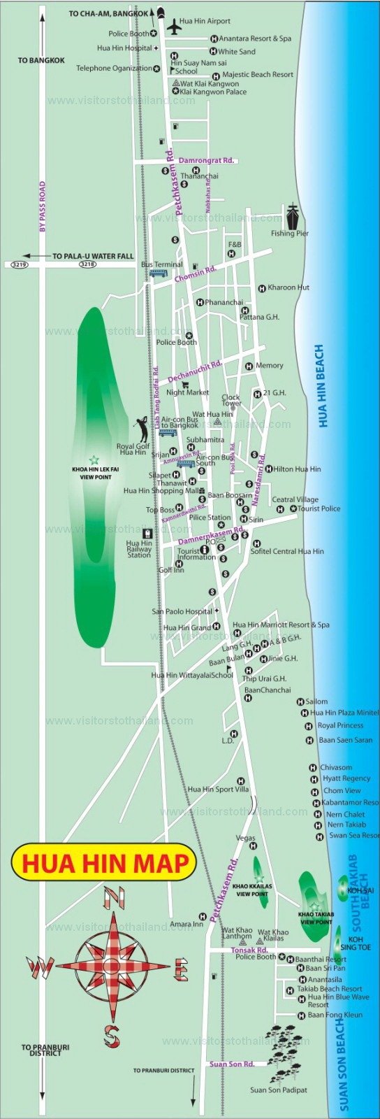 Hua Hin Map