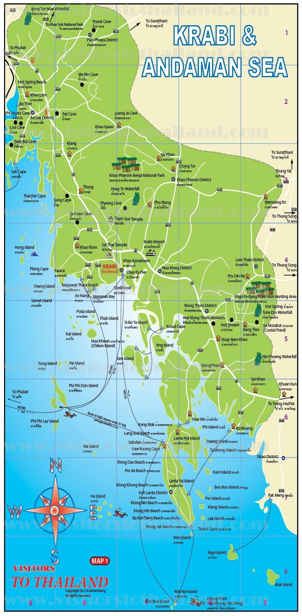 Krabi Province Map