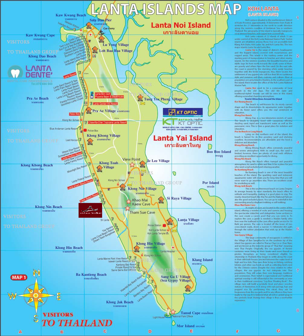 Lanta Islands Map