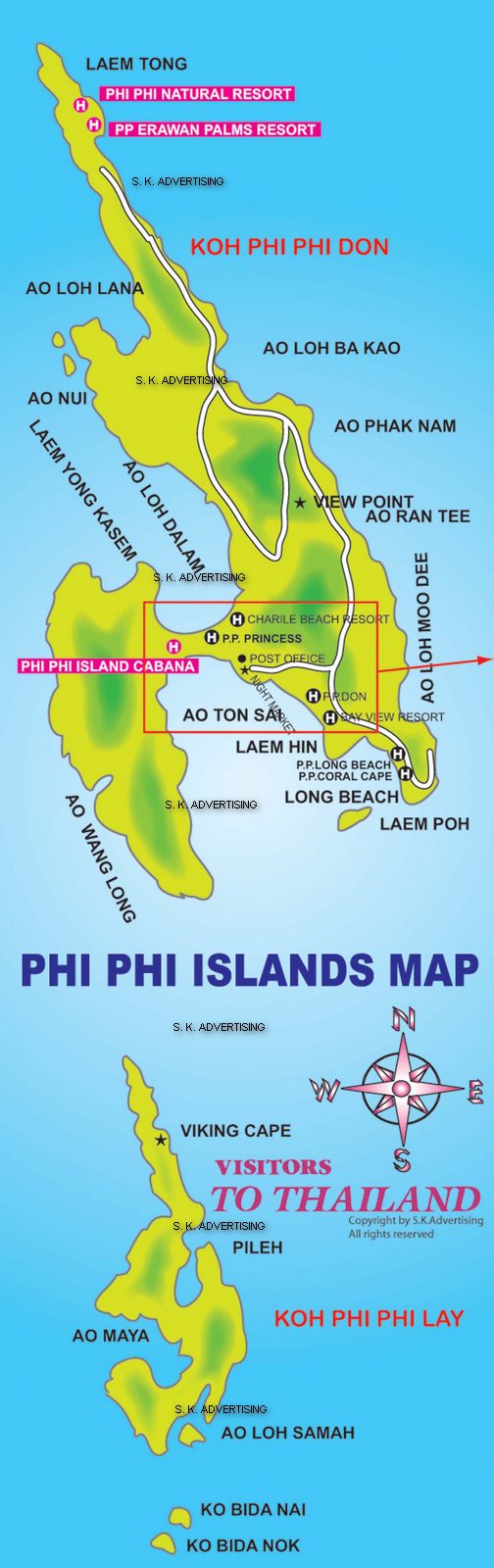 Phi Phi Islands Map