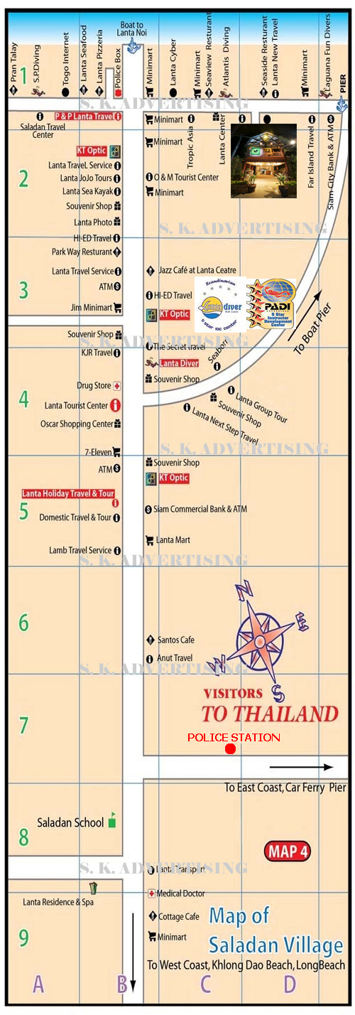 Saladan Village Map