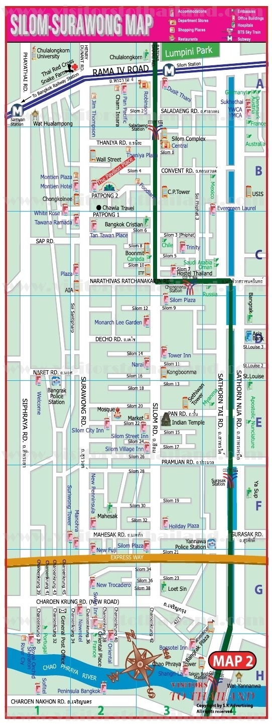 Silom-Suriwongse Map 