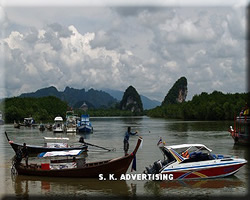 Long Tailed-Boat Service around Krabi Sea