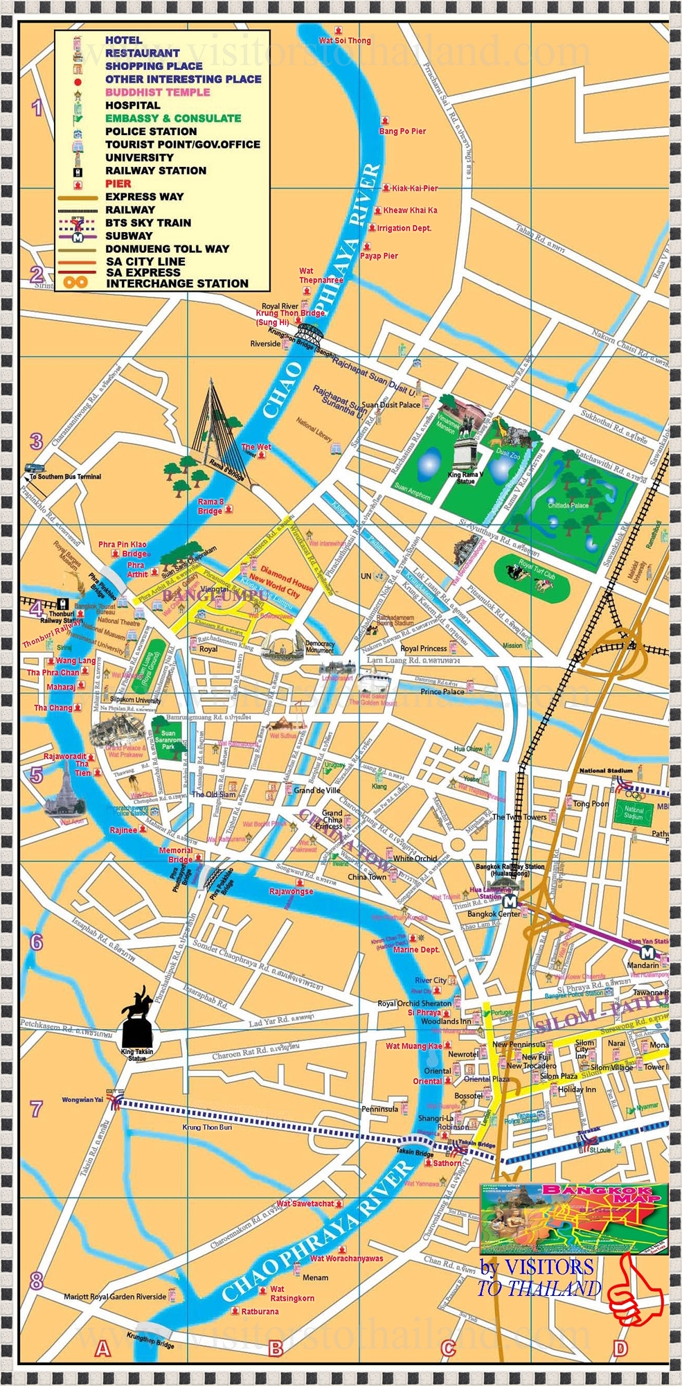 Chao Phraya River Map