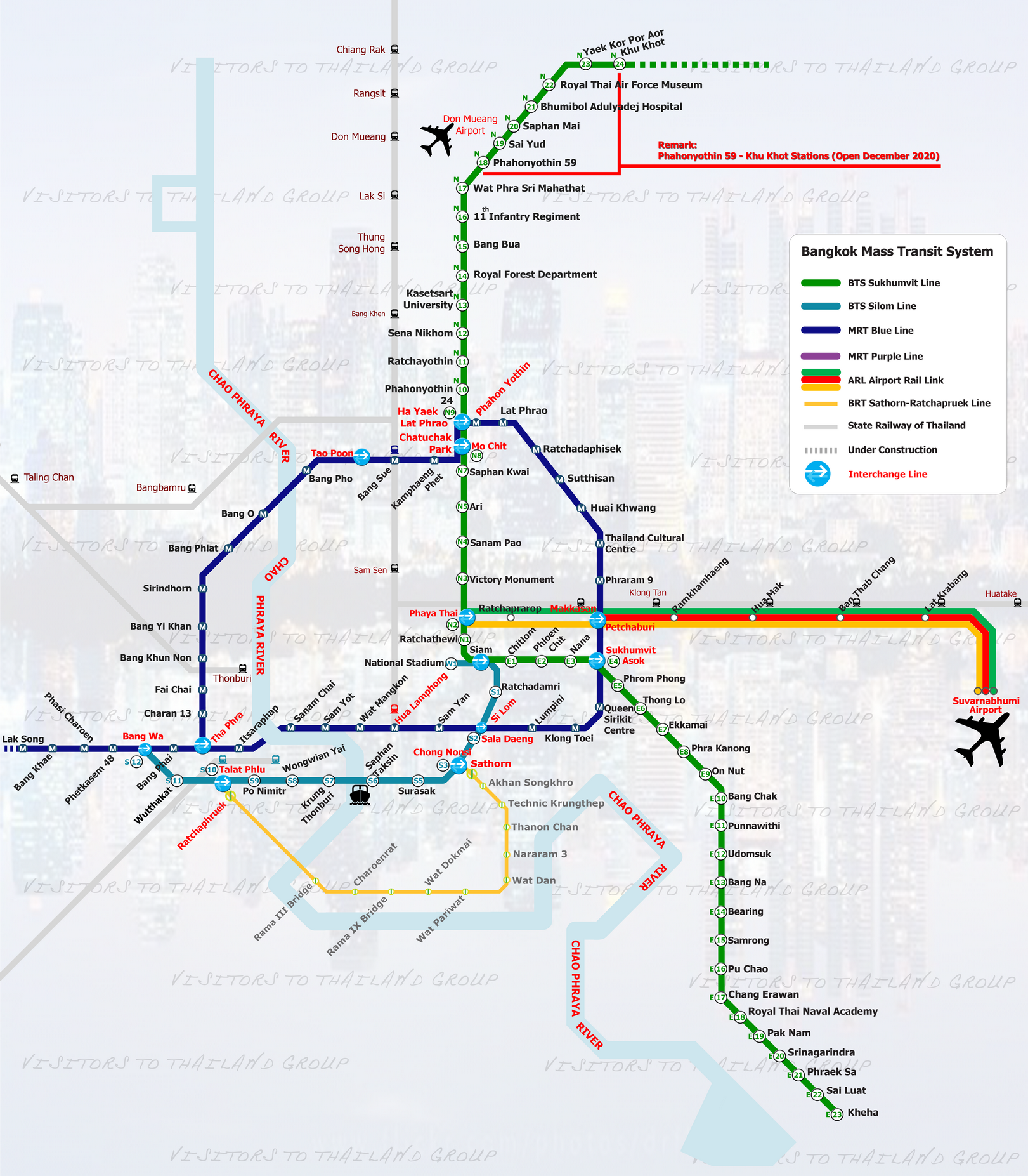 Bangkok Mass Transit Map