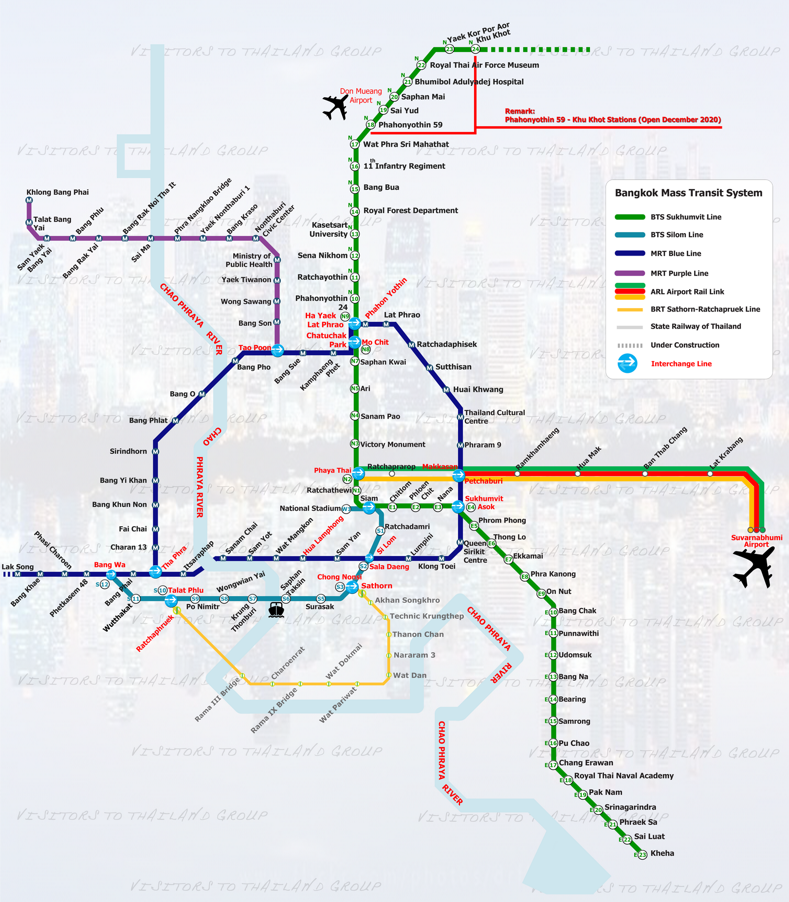 Bangkok Mass Transit Map