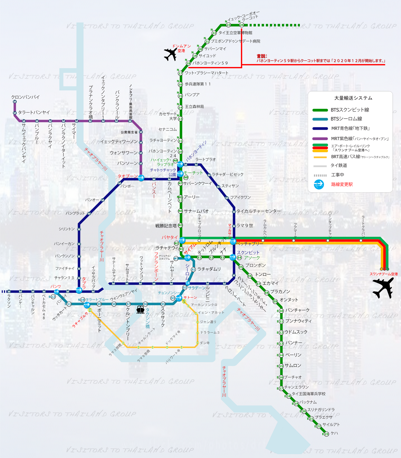 Bangkok Mass Transit Map