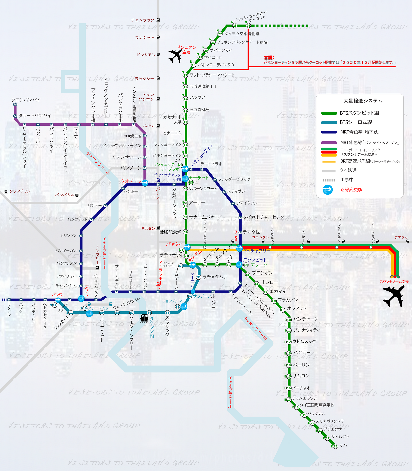 Bangkok Mass Transit Map