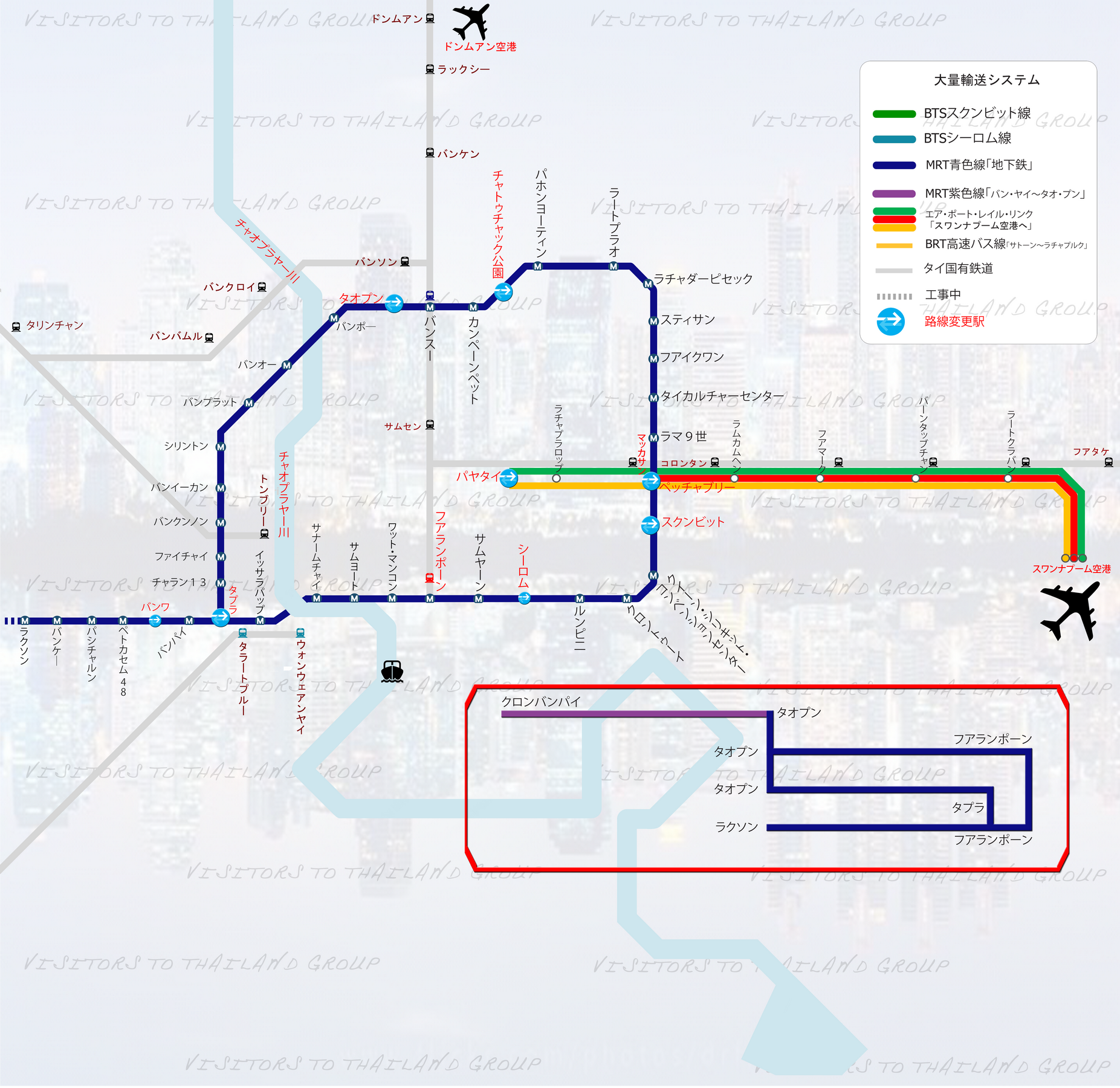 Bangkok Mass Transit System Map