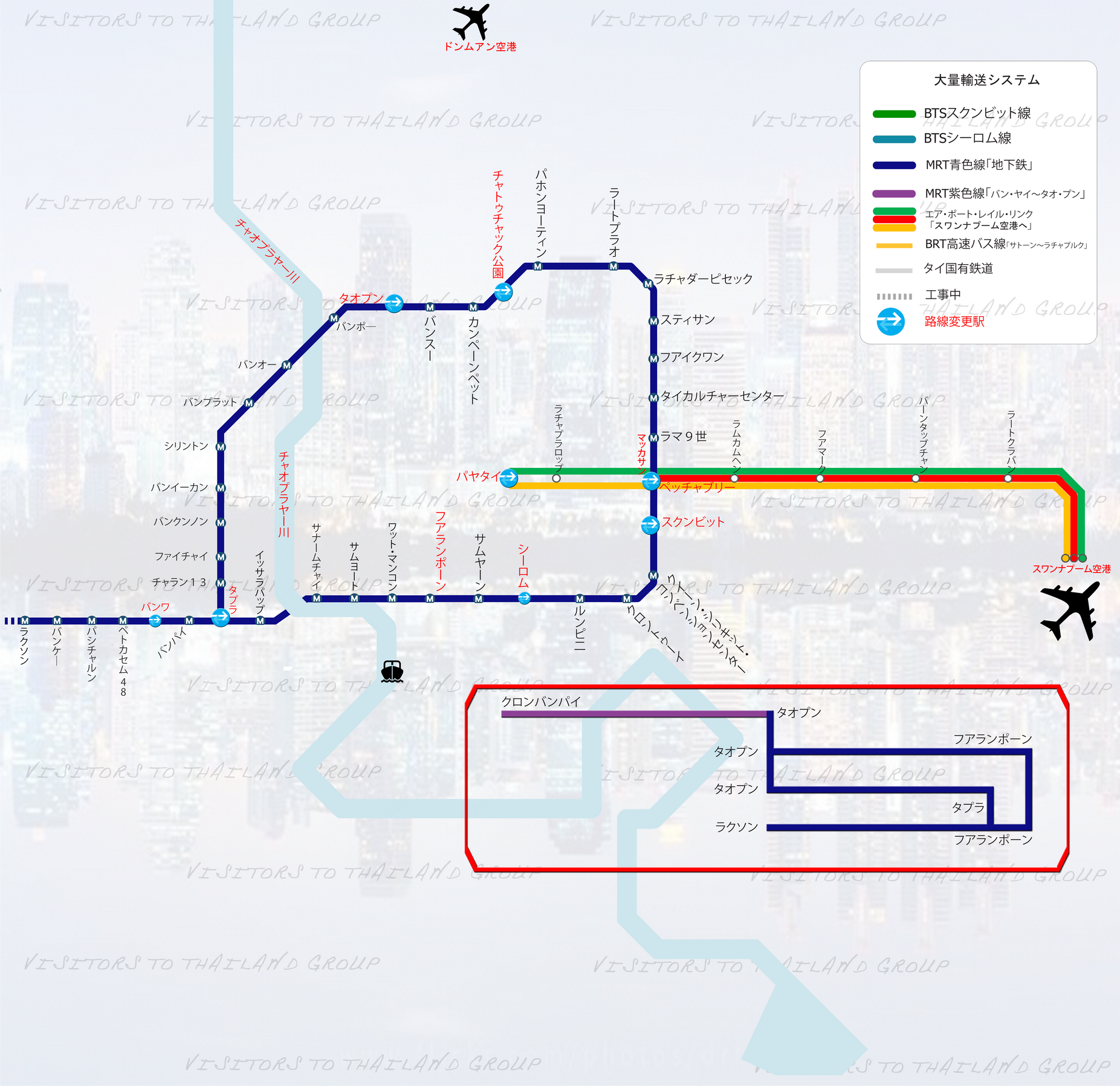 Bangkok Mass Transit System Map