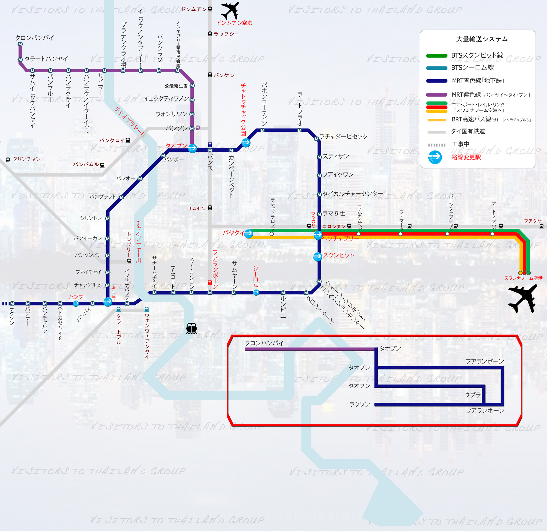 Bangkok Mass Transit System Map