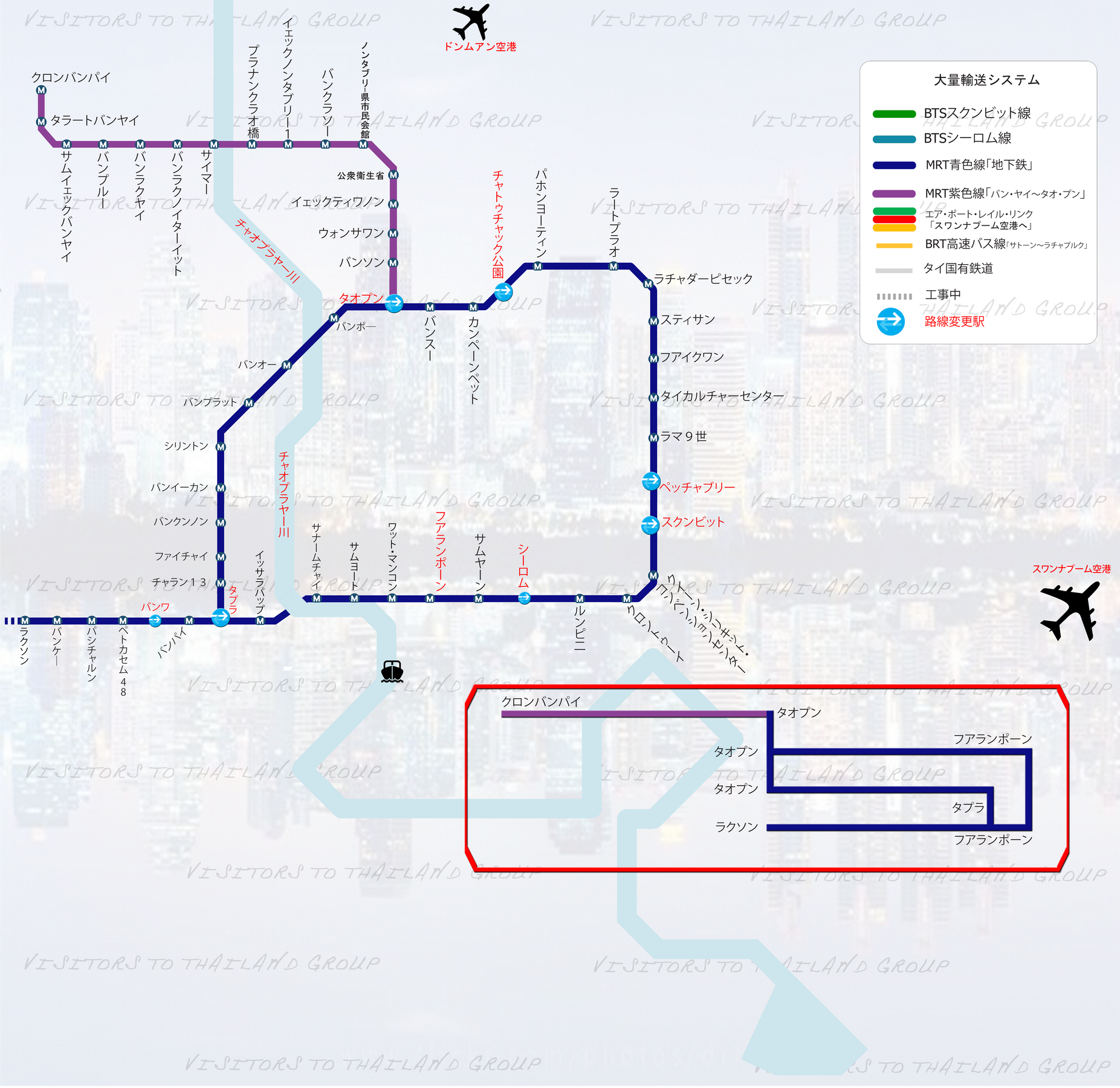 Bangkok Mass Transit System Map