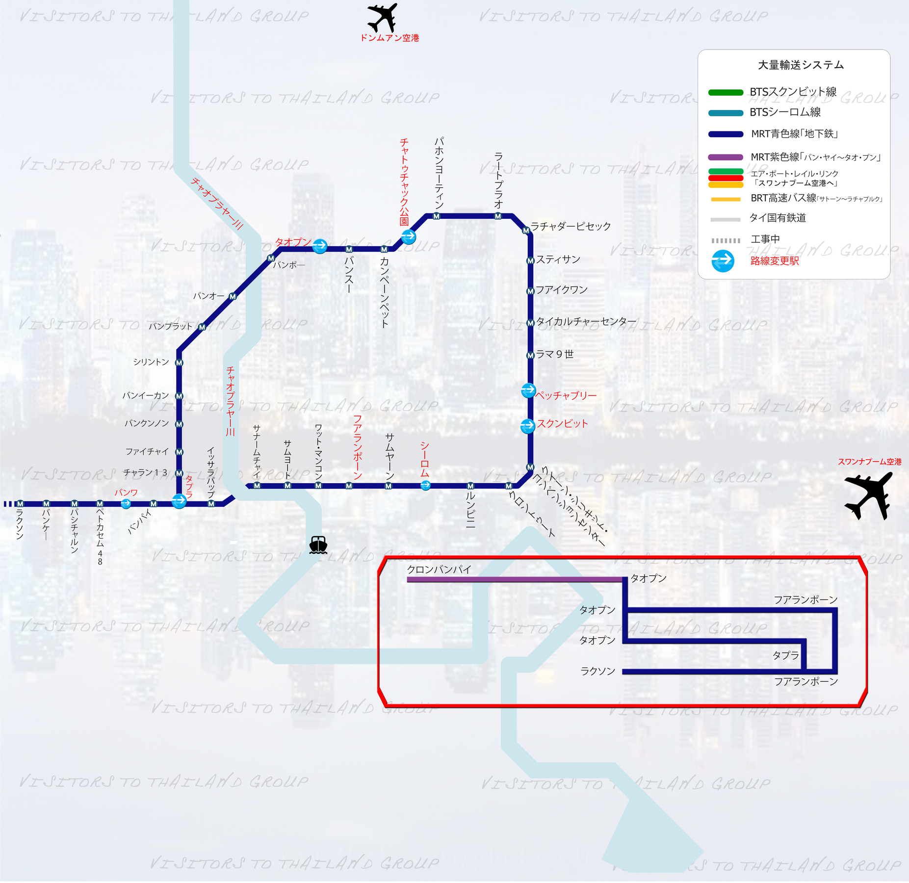 Bangkok Mass Transit System Map