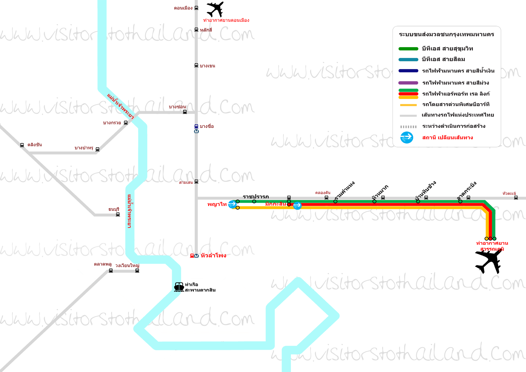 Airport Rail Link Map