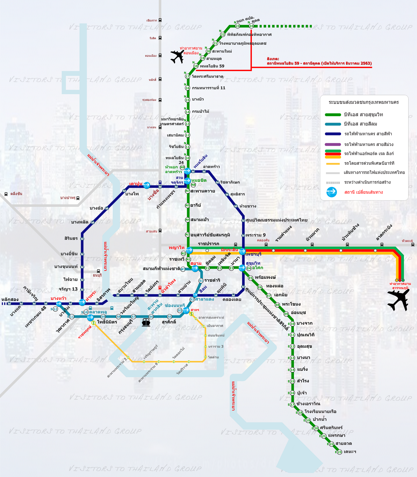 Bangkok Mass Transit Map