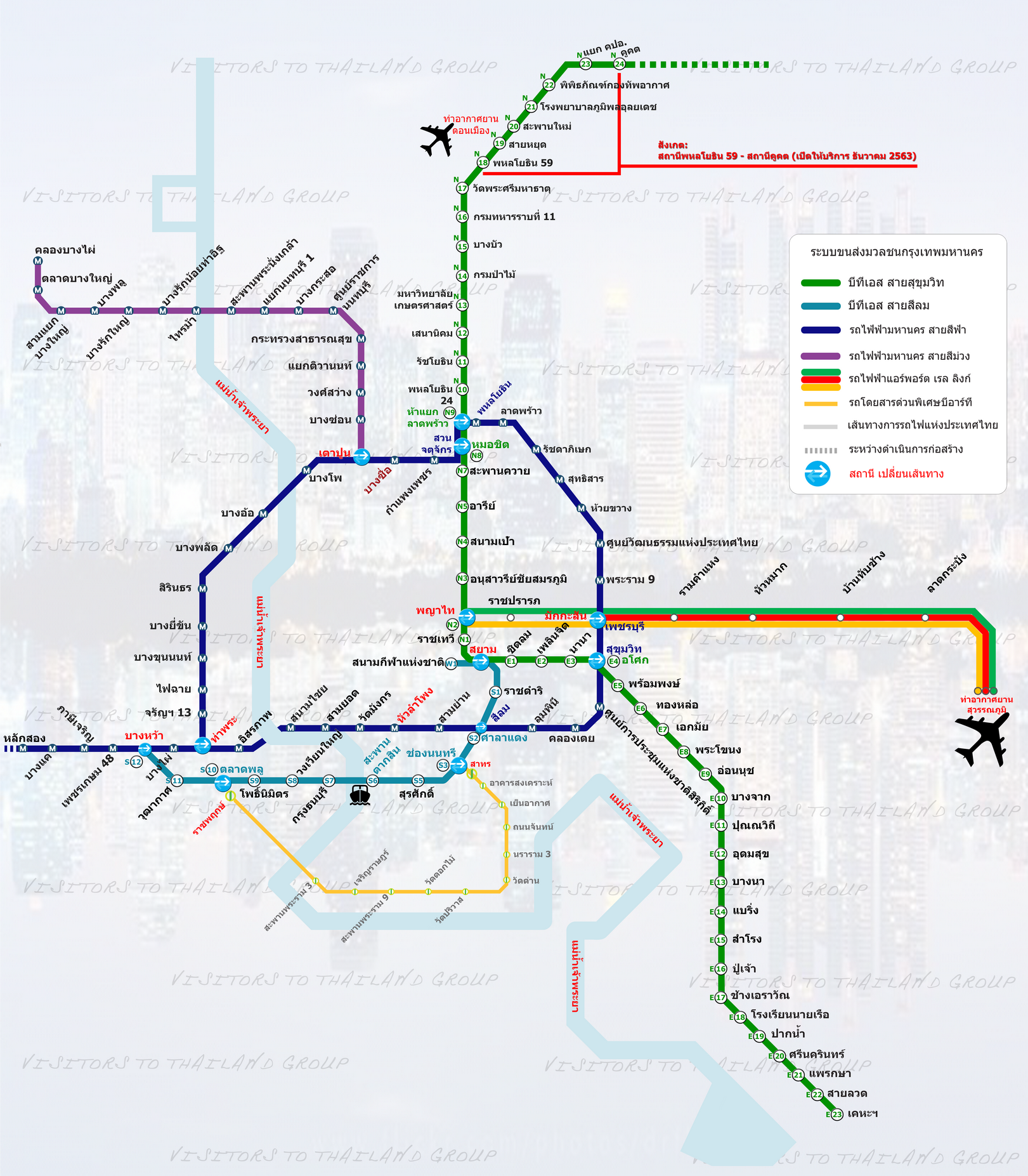 Bangkok Mass Transit Map