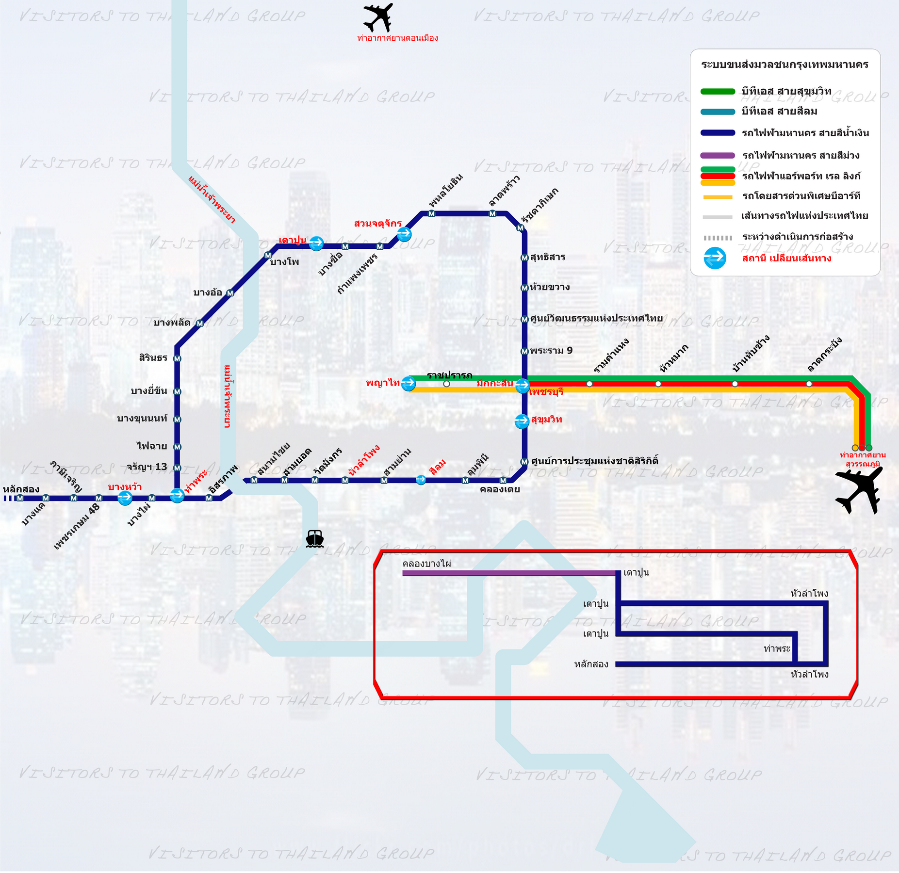 Bangkok Mass Transit System Map