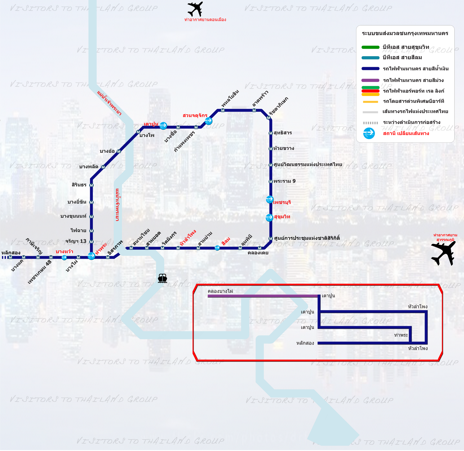 Bangkok Mass Transit System Map