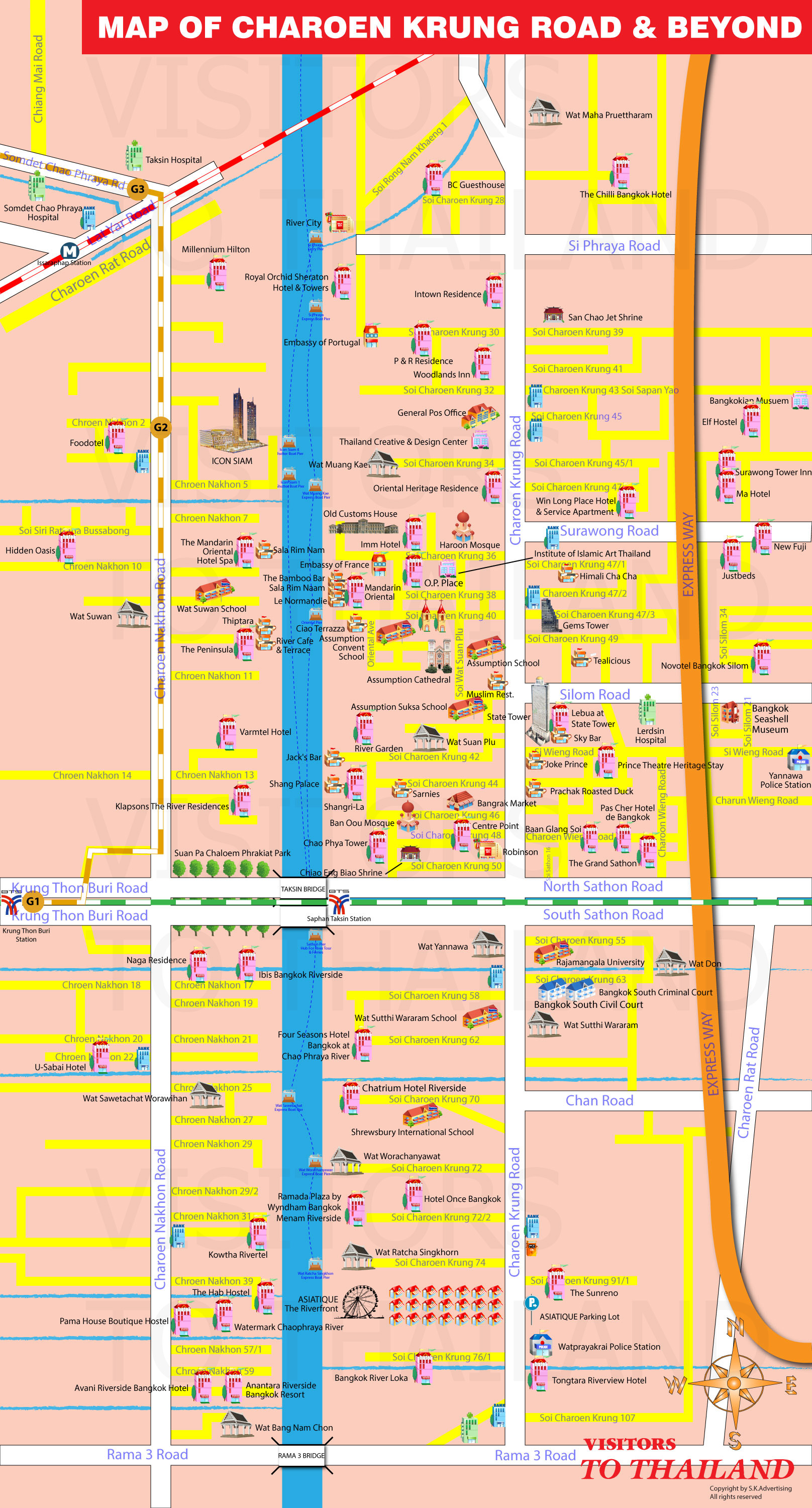 Charoen Krung Map