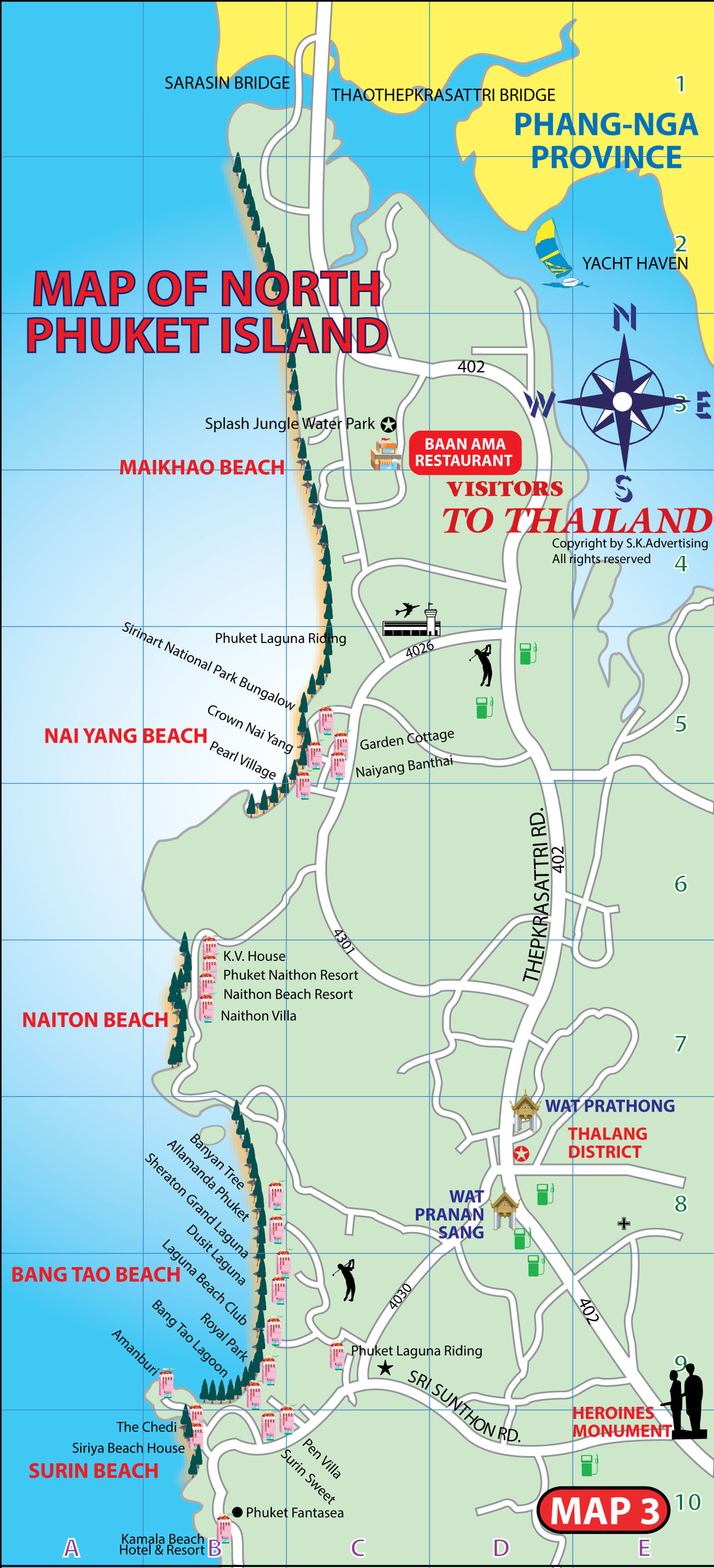 North Phuket Island Map