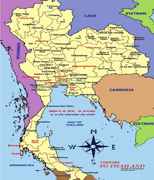 Tourist Maps in Thailand