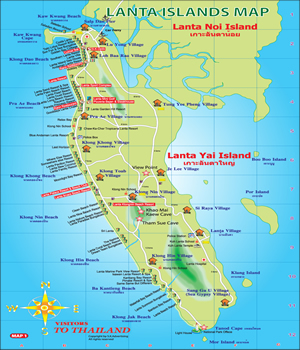 Koh Lanta Map