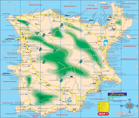 Samui Island Map